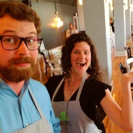 Grayson with her co-worker Tay Whiteside